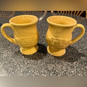 Longaberger set of 2, Butternut grandmugs, mugs, coffee